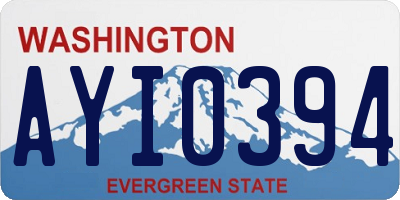 WA license plate AYI0394
