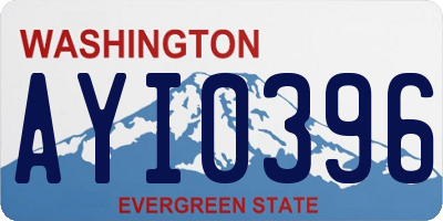 WA license plate AYI0396