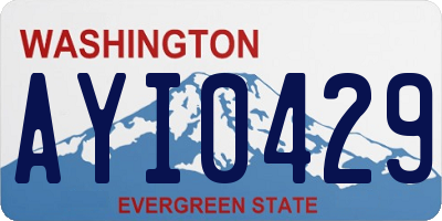 WA license plate AYI0429
