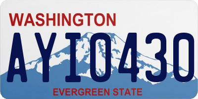 WA license plate AYI0430