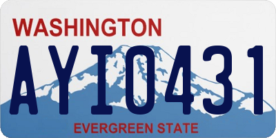WA license plate AYI0431