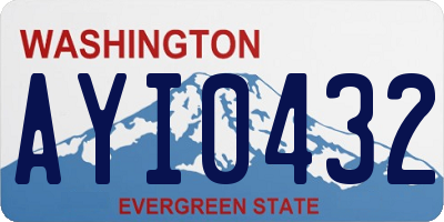 WA license plate AYI0432