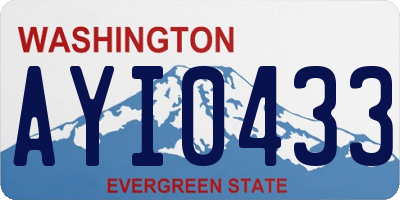 WA license plate AYI0433