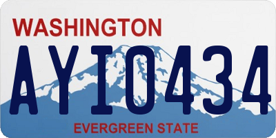 WA license plate AYI0434