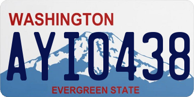 WA license plate AYI0438