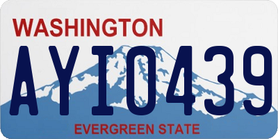 WA license plate AYI0439