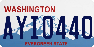 WA license plate AYI0440