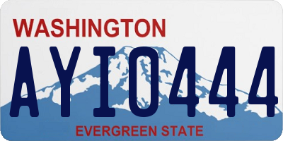WA license plate AYI0444