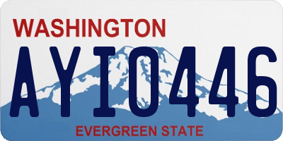 WA license plate AYI0446
