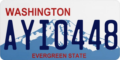 WA license plate AYI0448
