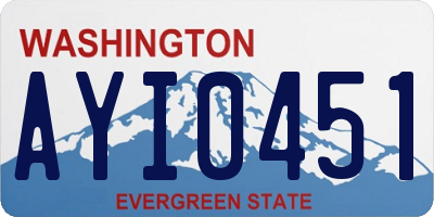 WA license plate AYI0451
