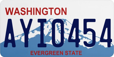 WA license plate AYI0454