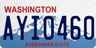 WA license plate AYI0460