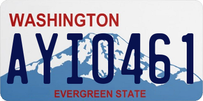 WA license plate AYI0461