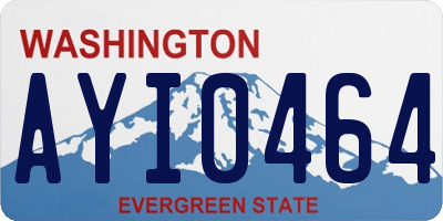 WA license plate AYI0464