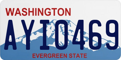 WA license plate AYI0469