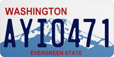 WA license plate AYI0471