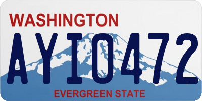 WA license plate AYI0472