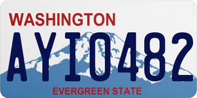 WA license plate AYI0482