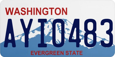 WA license plate AYI0483