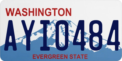 WA license plate AYI0484
