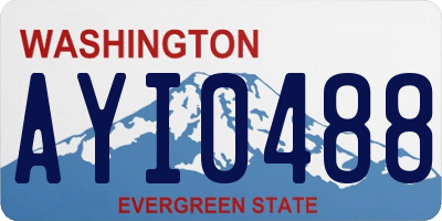 WA license plate AYI0488