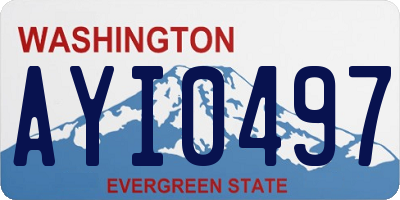 WA license plate AYI0497