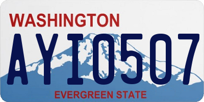 WA license plate AYI0507