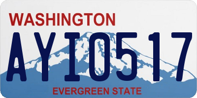 WA license plate AYI0517