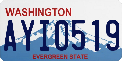 WA license plate AYI0519