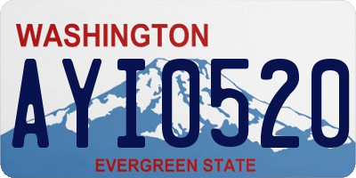 WA license plate AYI0520