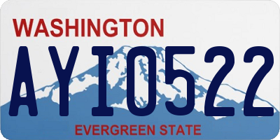 WA license plate AYI0522