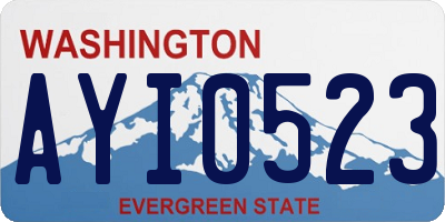 WA license plate AYI0523