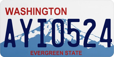 WA license plate AYI0524