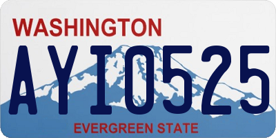 WA license plate AYI0525