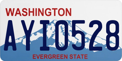 WA license plate AYI0528