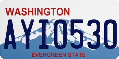 WA license plate AYI0530