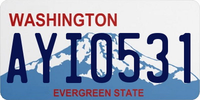 WA license plate AYI0531