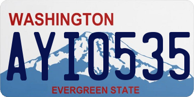 WA license plate AYI0535