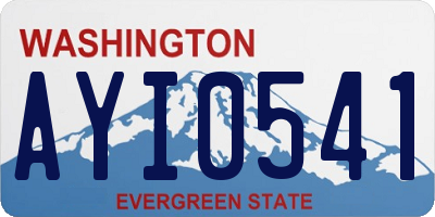 WA license plate AYI0541
