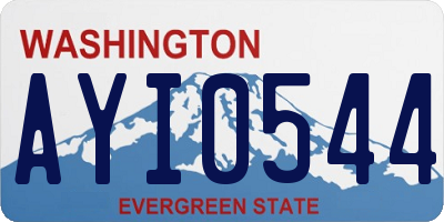 WA license plate AYI0544