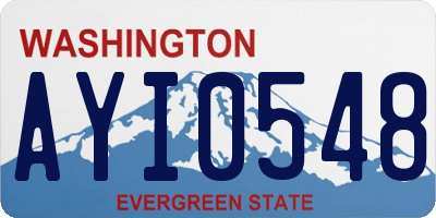 WA license plate AYI0548
