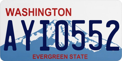 WA license plate AYI0552