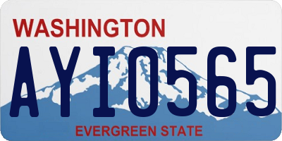 WA license plate AYI0565