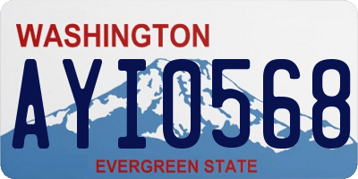 WA license plate AYI0568