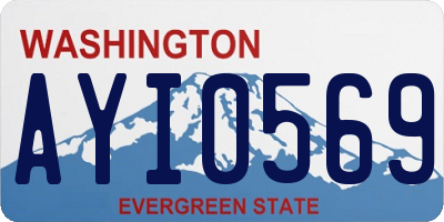 WA license plate AYI0569