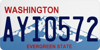 WA license plate AYI0572