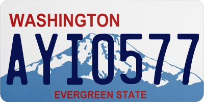 WA license plate AYI0577
