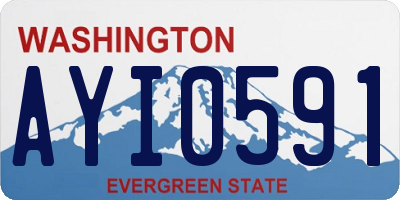 WA license plate AYI0591