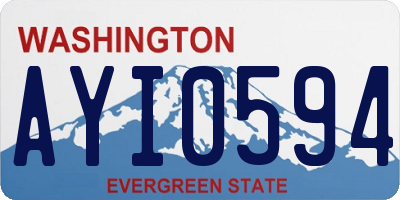 WA license plate AYI0594